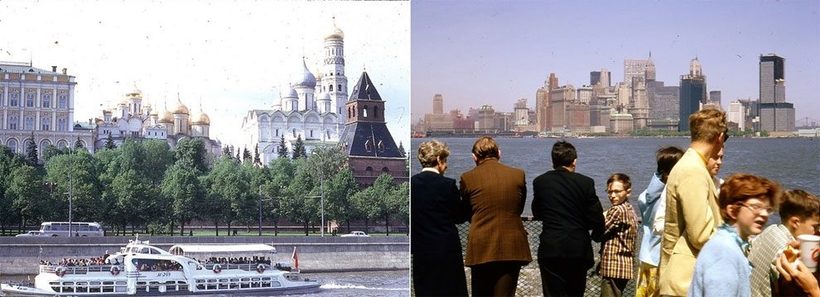 Москва и Нью-Йорк почти 50 лет назад: визуальное сравнение двух больших городов