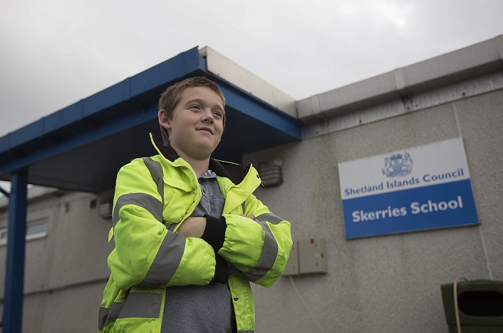 10-year-old boy who lives on remote island is budded' Britain's loneliest schoolboy', Out Skerries, Scotland - 20 Nov 2015
