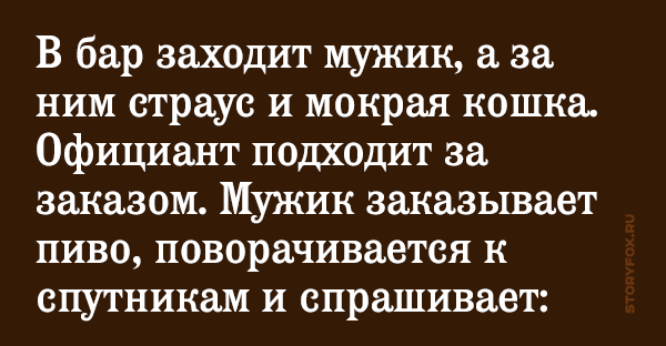 Заходит в бар русский американец